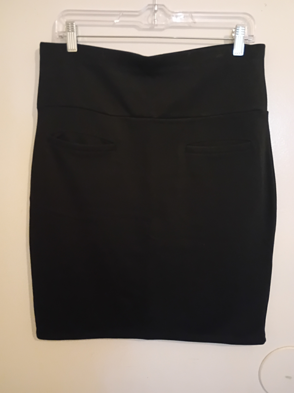 Women's Black A-Line Skirt - Sleek Everyday Skirt Sz E 12/14